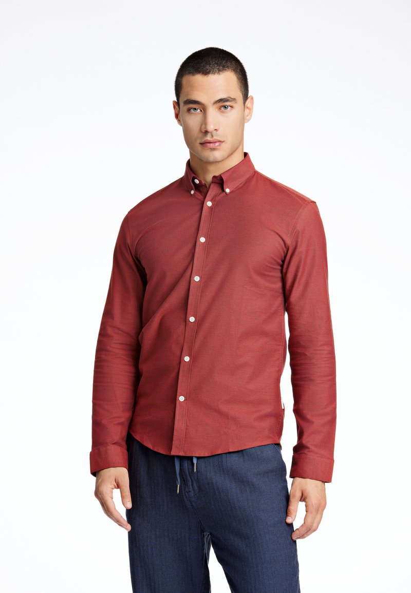 Lindbergh OXFORD SUPERFLEX - Camisa - dark red