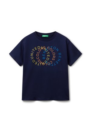WITH LOGO - T-Shirt print - blue