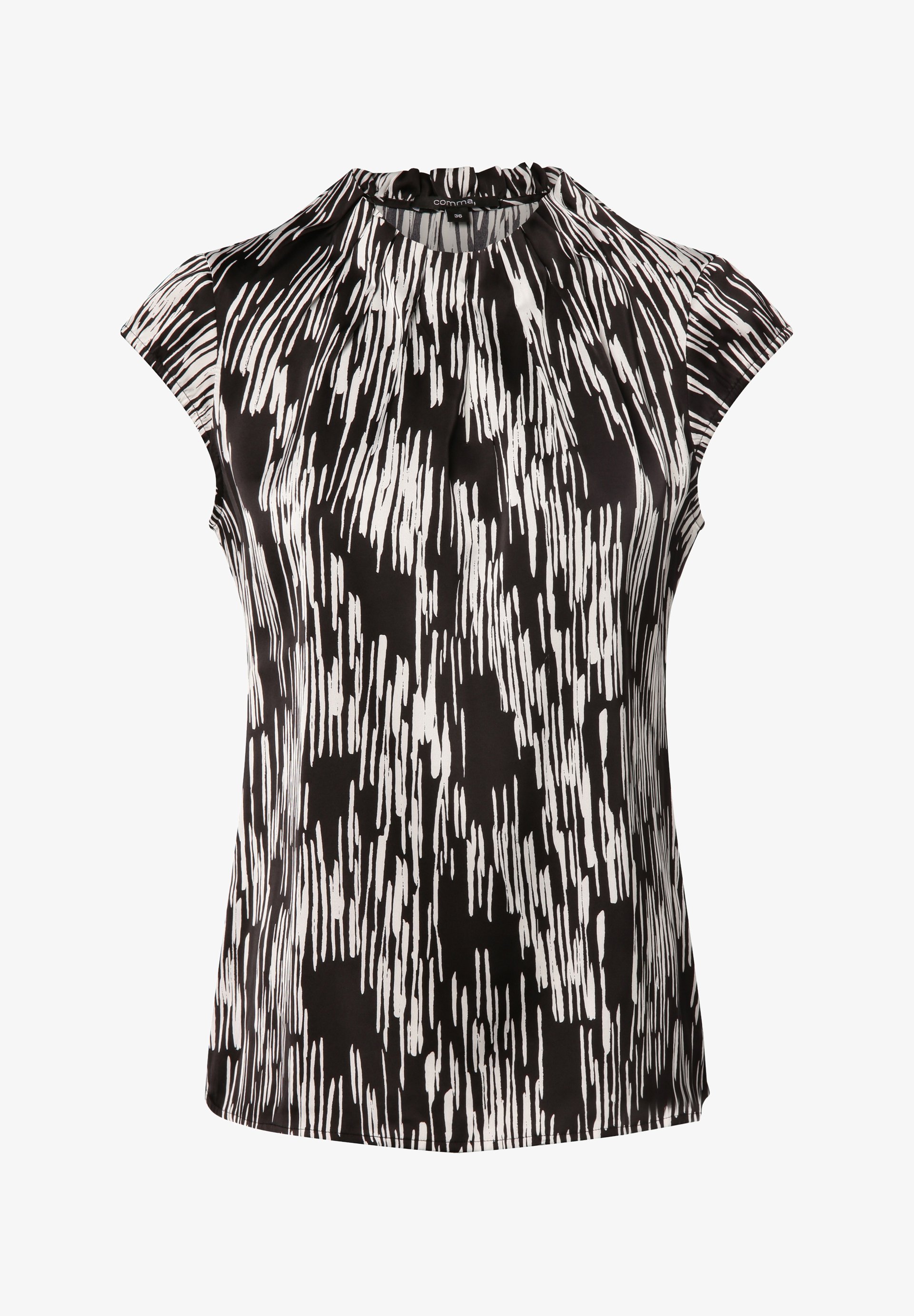 comma Camicetta schwarz weiß/nero Zalando