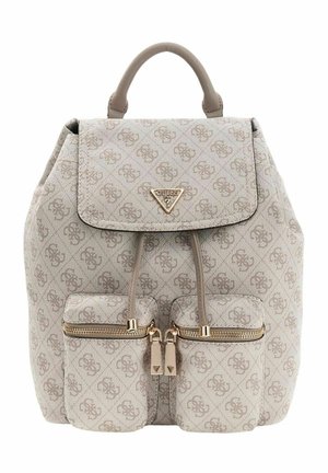 MANHATTAN II FLAP - Backpack - dark taupe logo