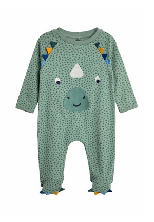 JoJo Maman Bébé DINO APPLIQUE - REGULAR FIT - Strampler - duck egg