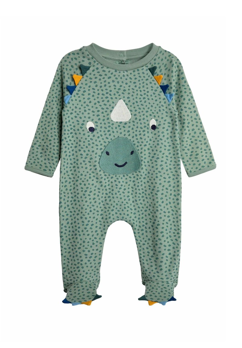 JoJo Maman Bébé DINO APPLIQUE - REGULAR FIT - Overal na spanie - duck egg