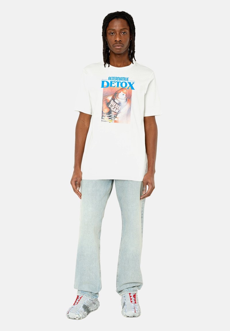 Diesel T-shirt print wit