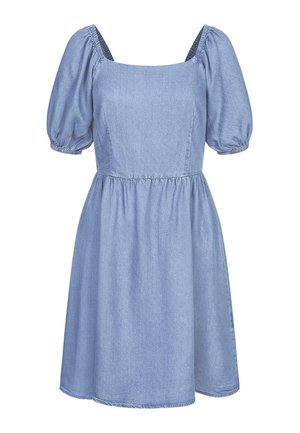 LILIANA PUFF SHORT  - Freizeitkleid - blue denim
