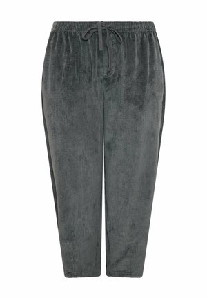Yours Clothing, PLUS SIZE WIDE LEG TROUSERS - Pantalon classique - dark grey