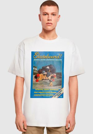 Merchcode THE SKATEBOARD MAGAZINE COVER - T-shirt imprimé - white