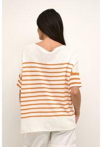 Cream Triko s potiskem - orange