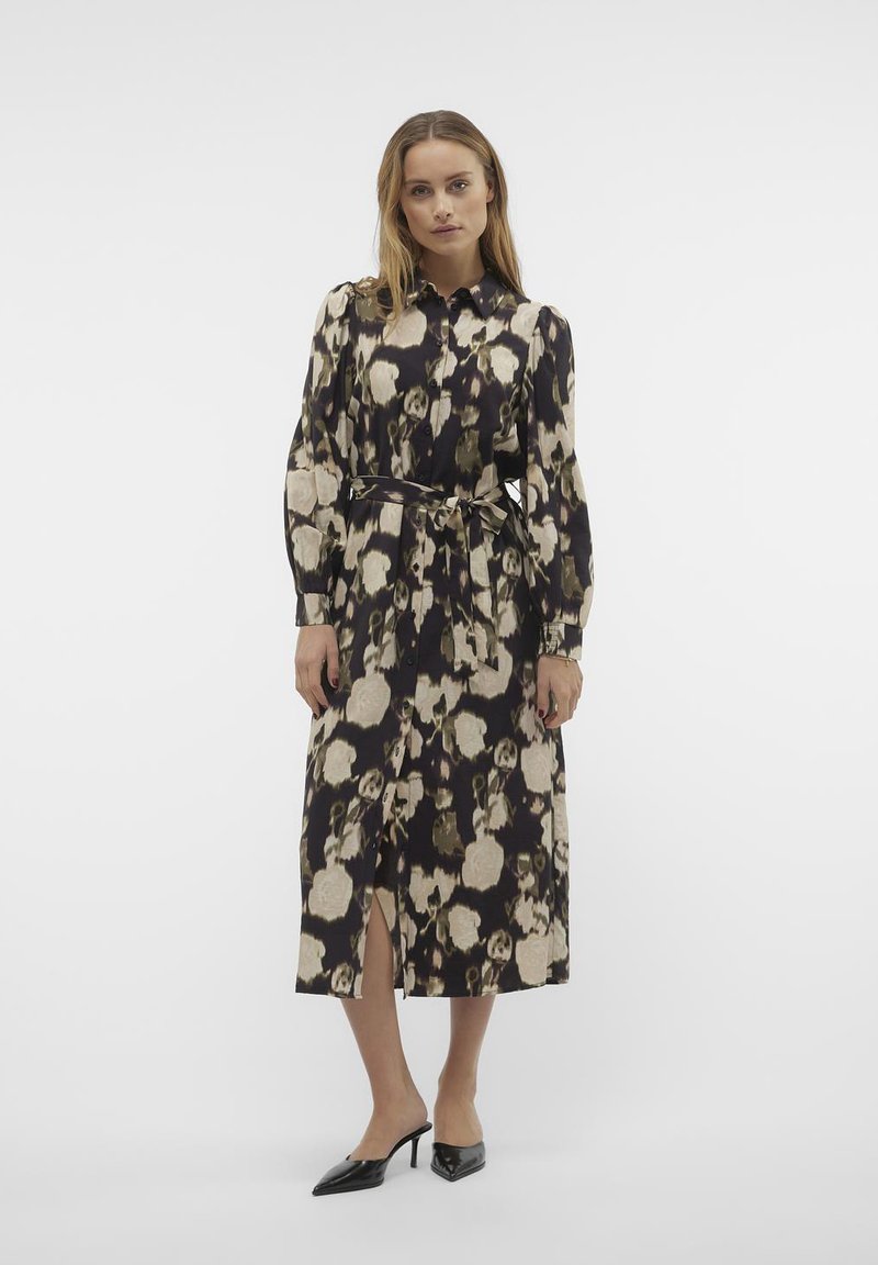 Vero Moda VMCELINA SHIRT DRESS - Φόρεμα πουκάμισο - black