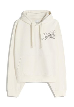 Pulover s kapuco - white