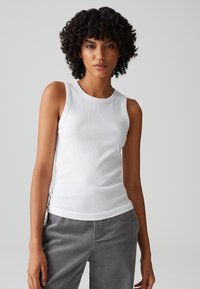 OPUS SLIM FIT RIB - Top - white
