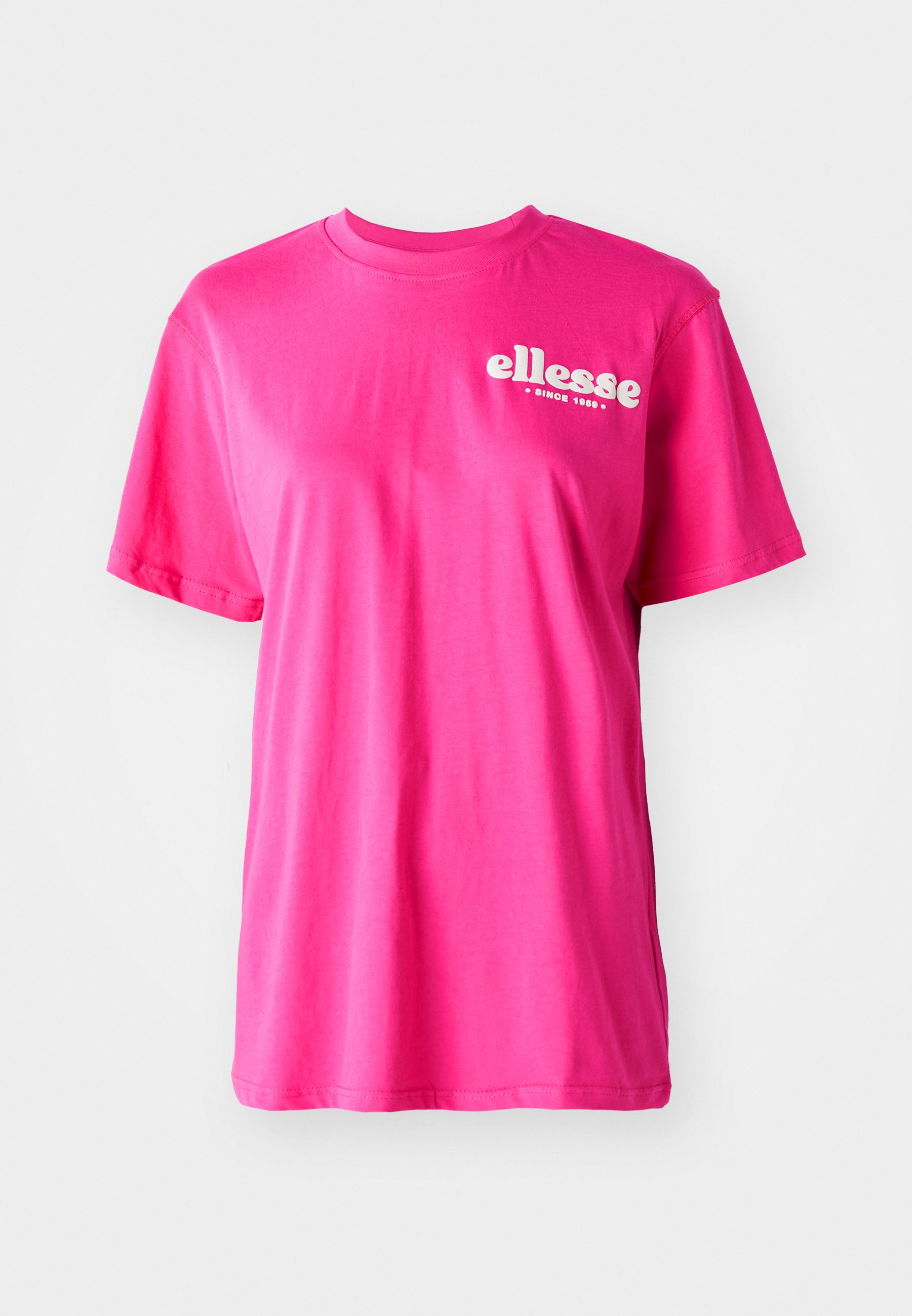 売れ筋商品|||エレッセ Tシャツ レディース トップス CAMPOFELICE - Print T-shirt - white/dark pink Ellesse CAMPOFELICE - T-Shirt print - pink - Zalando