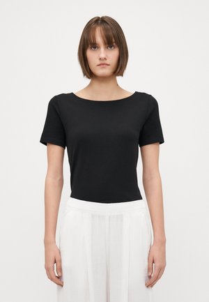 ONLY Tall ONLLIVE LOVE LIFE BOATNECK - Basic T-shirt - black