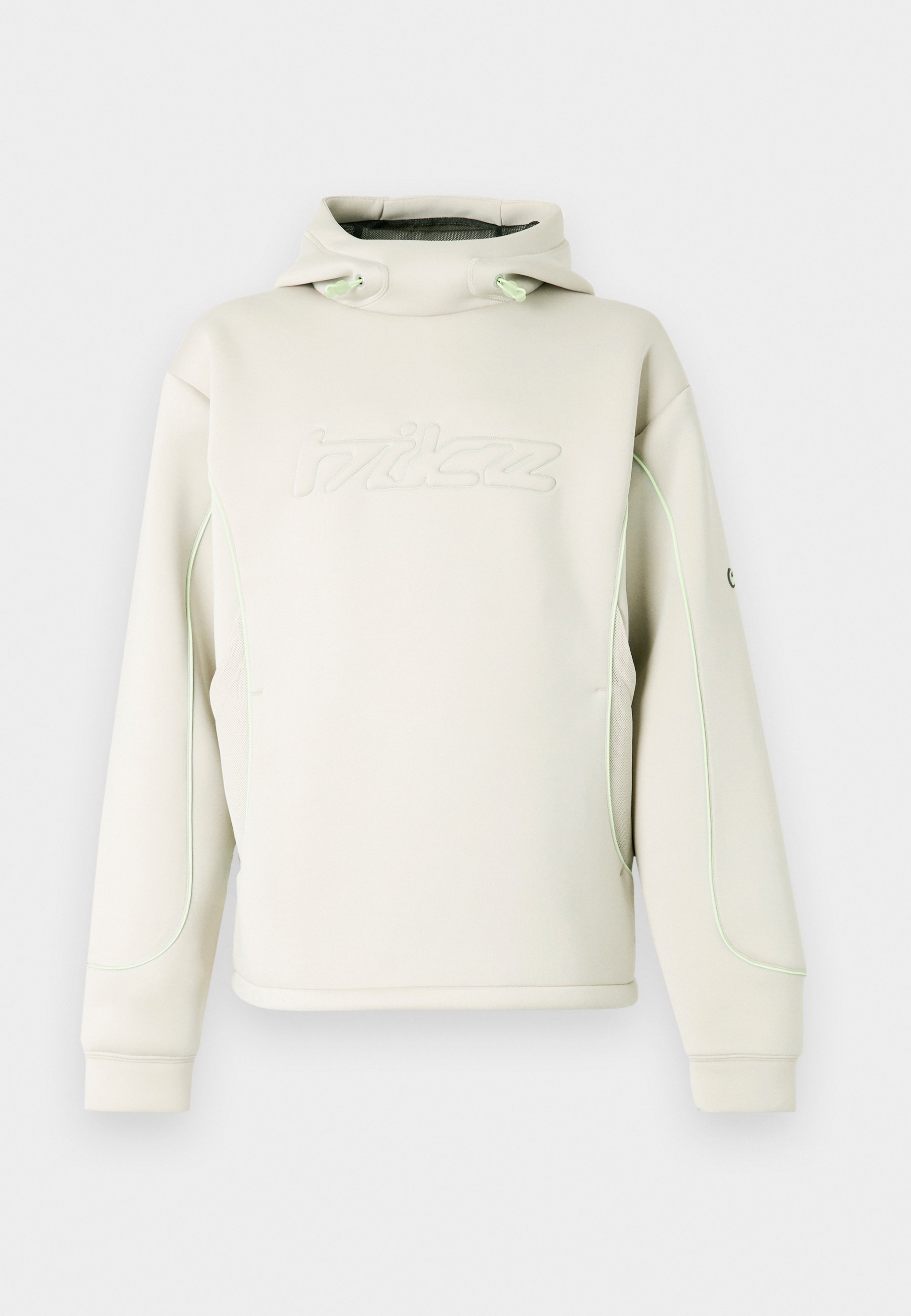 Nike Sportswear BUBBLE - Mikina - cream/black/volt ice