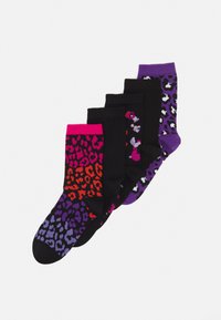 Even&Odd 5 PACK - Nogavice - purple/black/pink