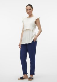 MAMALICIOUS MLERICA JUNE CAP - Trükipildiga T-särk - whitecap gray