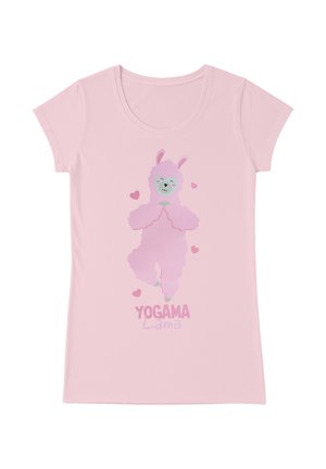 United Labels, NACHTHEMD YOGAMA LAMA SCHLAFSHIRT PYJAMA KURZARM OBERTEIL - Camicia da notte - rosa