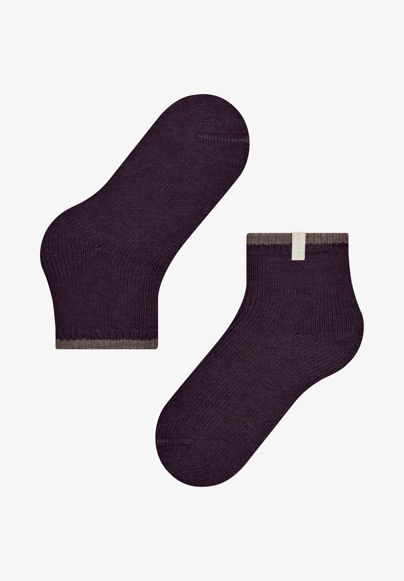 FALKE COSY PLUSH - Socken - granat mel