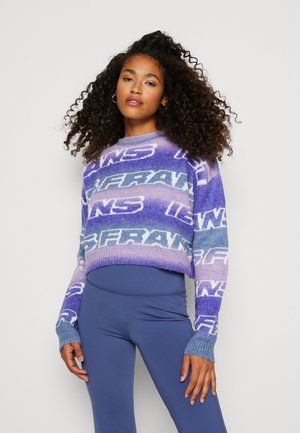 CROPPED JUMPER - Striktrøje - purple