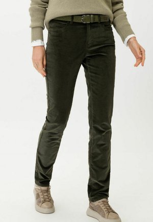 MARY - Trousers - dark olive