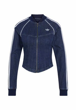 adidas Originals, ADIDAS ORIGINALS SUPERSTAR DENIM CORSET TRACK TOP - Denim jacket - indigo denim