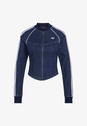 adidas Originals, ADIDAS ORIGINALS SUPERSTAR DENIM CORSET TRACK TOP - Denim jacket - indigo denim