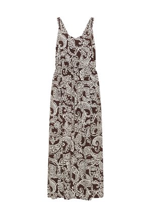 Cecil, MAXIKLEID MIT V-NECK UND PRINT - Maksimekko - brown cacao