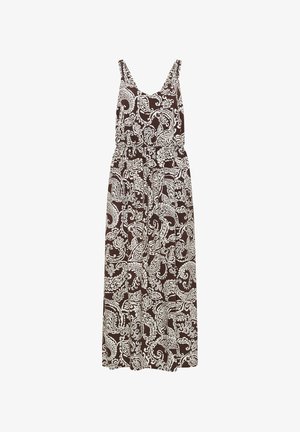 Cecil, MAXIKLEID MIT V-NECK UND PRINT - Maksimekko - brown cacao