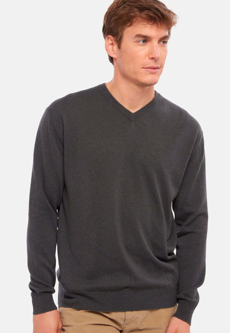 Mahogany GASPARD - Strickpullover - matt charcoal