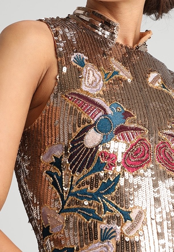 hope floral embroidered cocktail dress Js Collections Hope Floral-Embroidered Cocktail Dress In Black/ Blush - 40%  Off