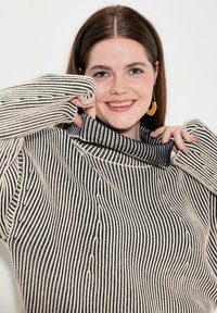 Ulla Popken TWO-TONE TURTLENECK - Svetr - navy blue