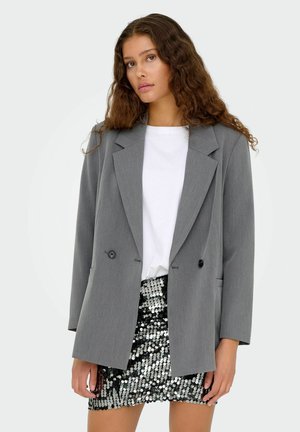 JDY Manteau court - light grey melange