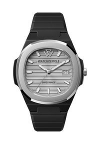 Unselected, black and silver coloured