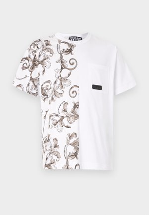 Versace Jeans Couture BAROCCO OUTLINE - Print T-shirt - white