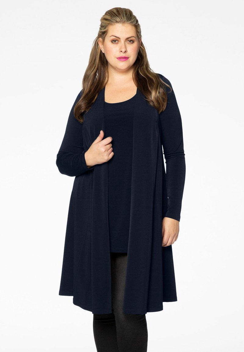 YOEK LONG FIT - Strickjacke - blue