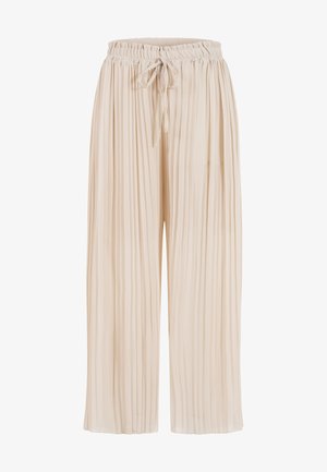 Cloud 5ive, PLISSEE CULOTTE PANTS - Stoffhose - beige