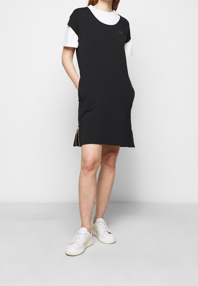 lemaire twisted cotton jersey midi dress Twisted Hem Dress in Dark Cherry main image 0