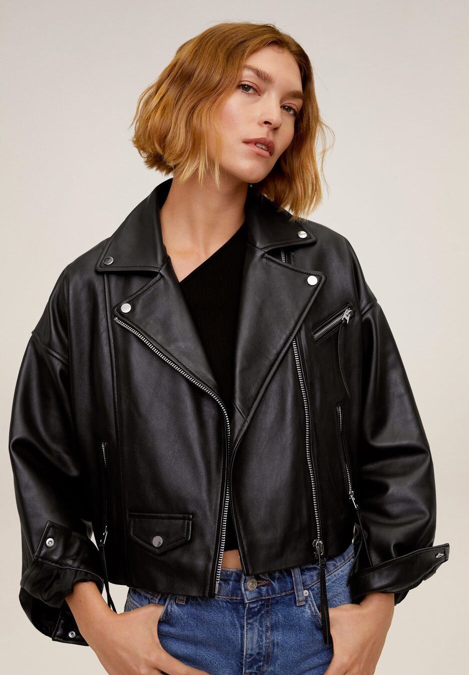 Mango DANI Leren jas black Zalando.nl Mango Leren jas noir Zalando.nl