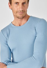 Damart DOUBLE FACE MANCHES LONGUES  - Maglietta intima - bleu grisé