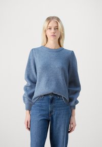 Selected Femme SLFLULU O-NECK NOOS - Pullover - endless sky melange
