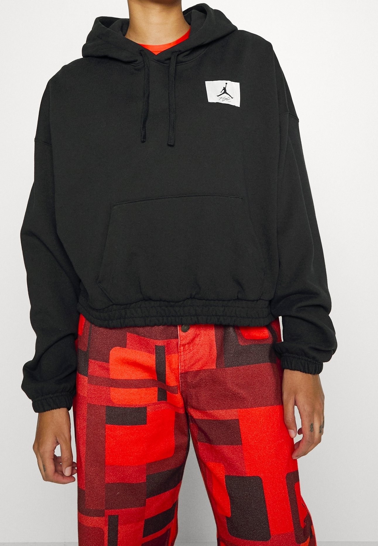 nike air jordan hoodie black and red