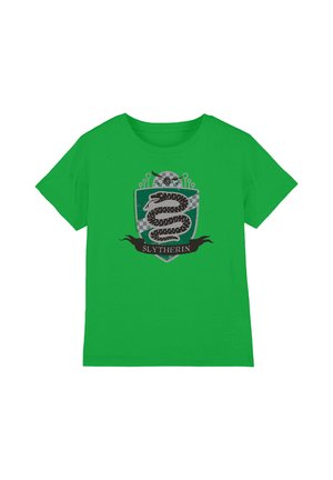 Cotton Soul, HARRY POTTER SLYTHRERIN QUIDDITCH SHIELD UNISEX - Print T-shirt - dark green