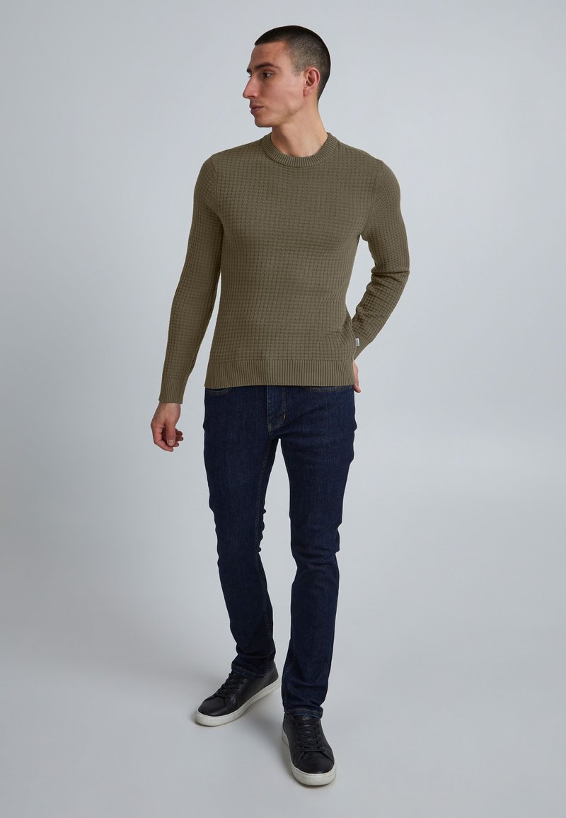 Casual Friday KARLO STRUCTURED CREW NECK KNIT - Neule - bungee cord