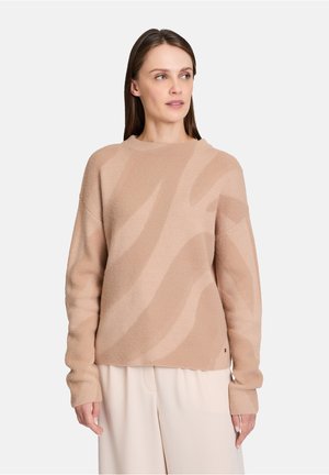 MIT JACQUARD - Neule - taupe taupe