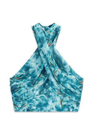 Guess, MARCIANO BAUCHFREIES NECKHOLDER-TOP - Blouse - blumenmuster