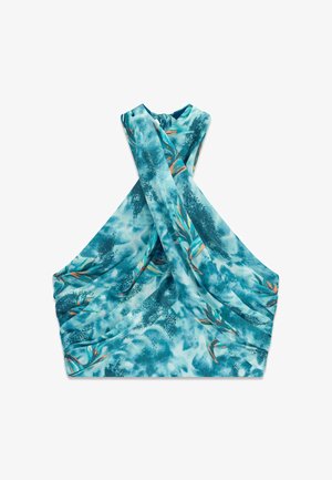 Guess, MARCIANO BAUCHFREIES NECKHOLDER-TOP - Blouse - blumenmuster