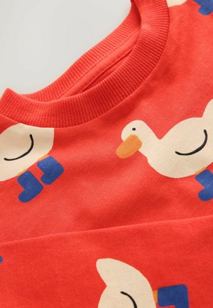 Next, REGULAR FIT - LONG SLEEVE ALL OVER PRINT T-SHIRT . - Long sleeved top - red duck