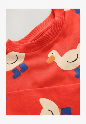 Next, REGULAR FIT - LONG SLEEVE ALL OVER PRINT T-SHIRT . - Long sleeved top - red duck
