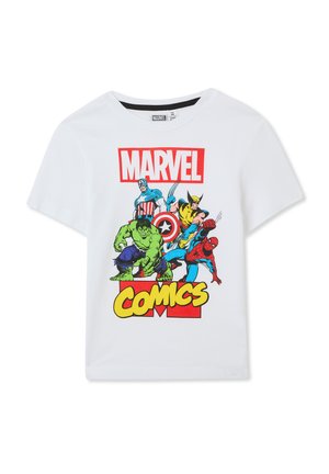 MARVEL - T-shirt con stampa - bianco ottico