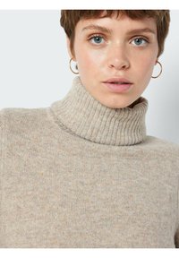 Noisy May POLOKRAGEN - Πουλόβερ - beige mottled beige