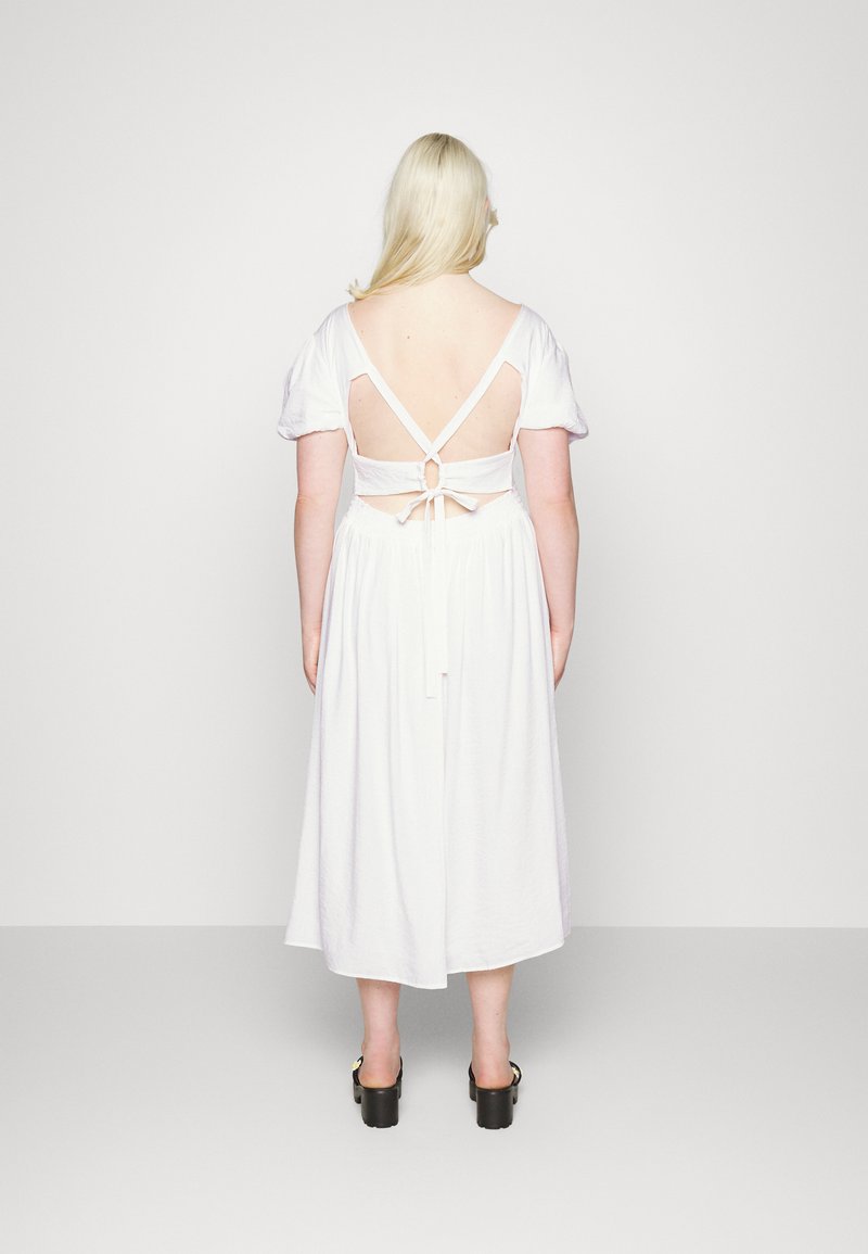 Damen Freizeitkleider | Glamorous Curve UP BACK MIDAXI DRESS WITH SHIRRED BODICE PUFF SLEEVES Cocktailkleid/festliches Kleid off Damen Freizeitkleider | Glamorous Curve UP BACK MIDAXI DRESS WITH SHIRRED BODICE PUFF SLEEVES Cocktailkleid/festliches Kleid off